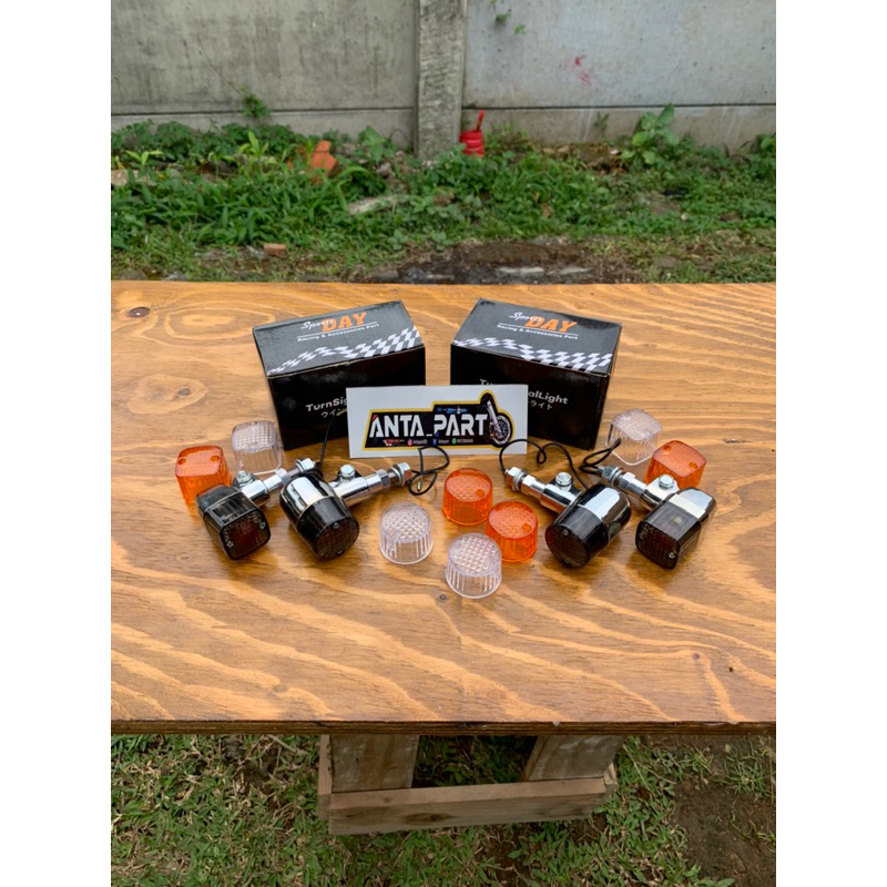 SEIN PALU BULAT RITING PALU KOTAK KACA HITAM SMOKE MIKA HITAM SMOKE MERK DAY