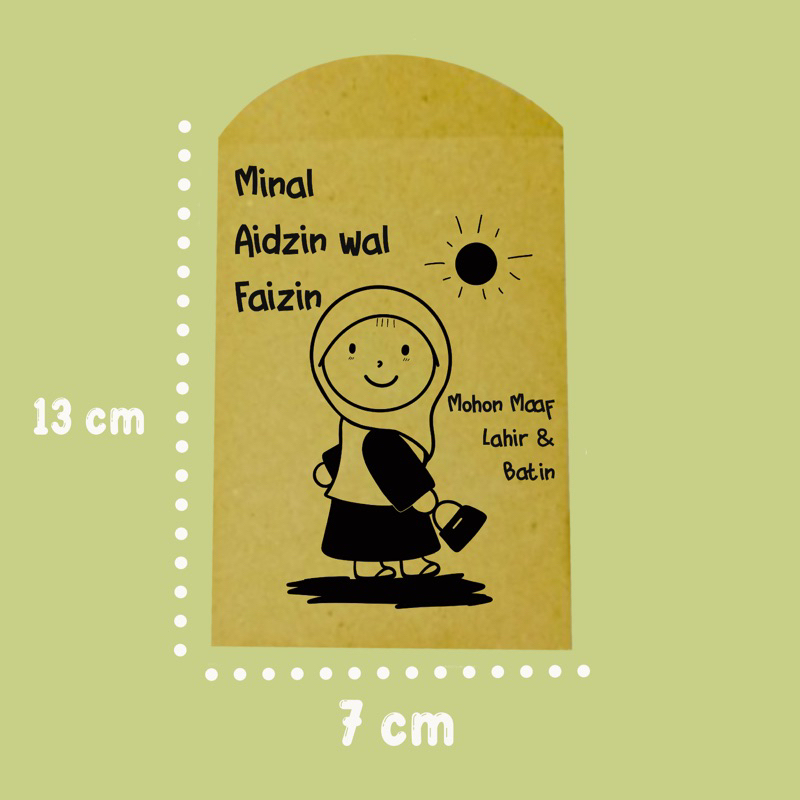 

Amplop lebaran custom untuk anak no.6