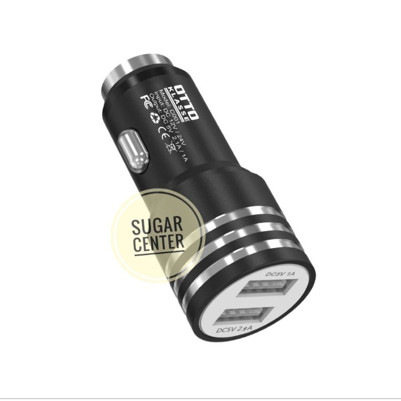Otto Klasse Charger Mobil/Car Charger/Set Charger Mobil Dengan Kabel/Charger Lighter/Colokan Lighter