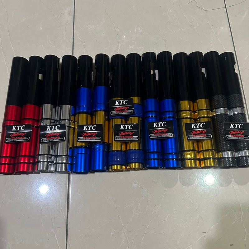 COVER TABUNG SHOCK DEPAN WARNA KTC RACING ORIGINAL MOTOR HONDA BEAT LAMA SCOOPY LAMA VARIO 110