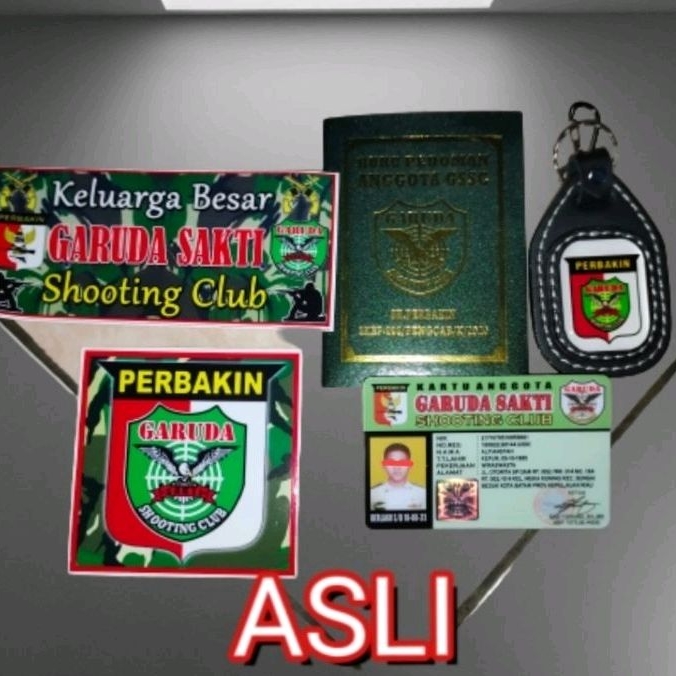 KTA SKK PERBAKIN GARUDA SC ASLI / CLUB OLAHRAGA PERBAKIN