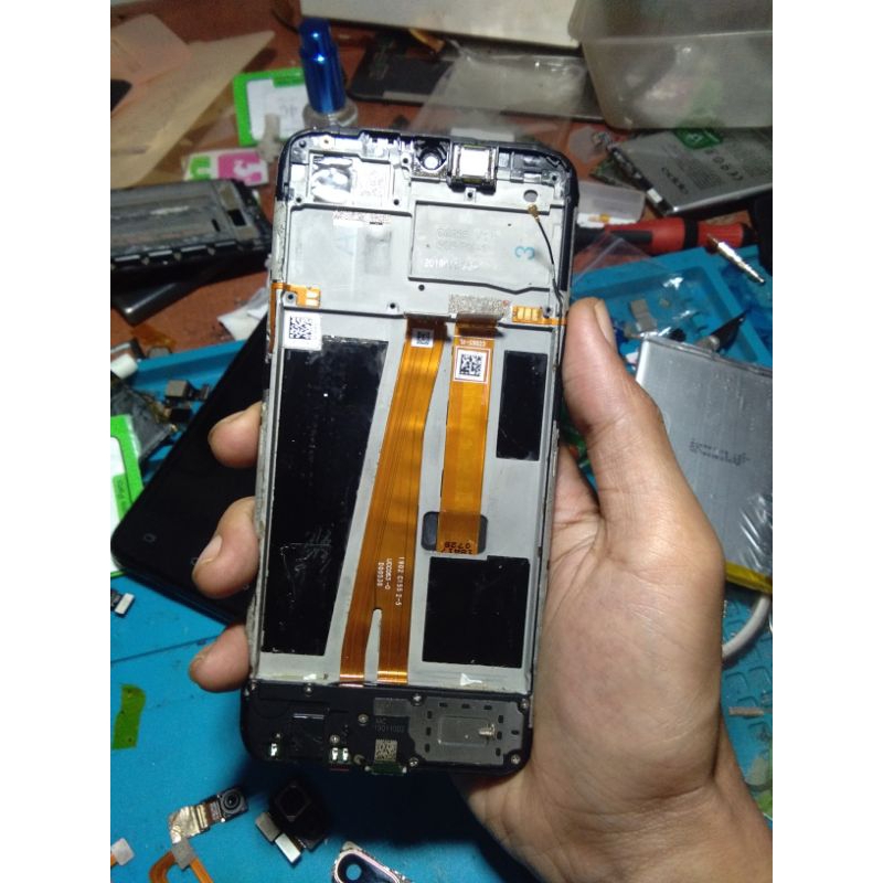 LCD FULLSET FRAME COPOTAN OPPO A7 ORIGINAL 100%