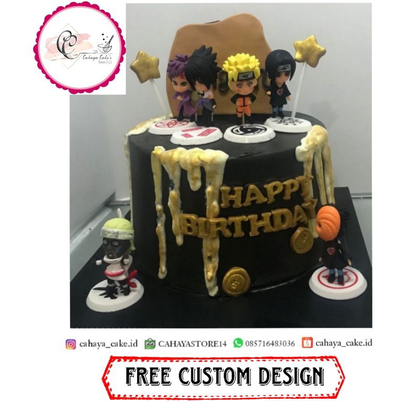 Kue Ulang Tahun Naruto / Naruto Anime / Kue Ultah Anak Murah