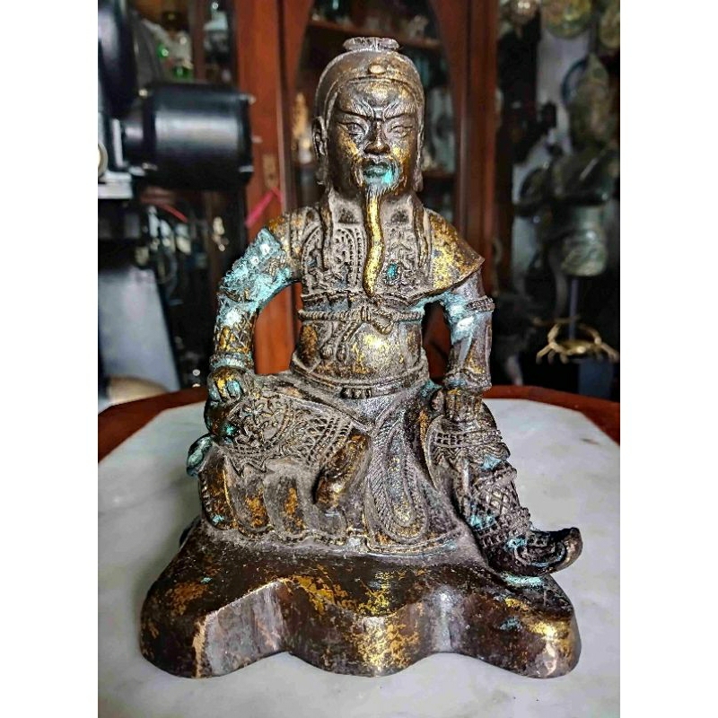 Patung Perunggu Tibet Buddhisme Cina Original