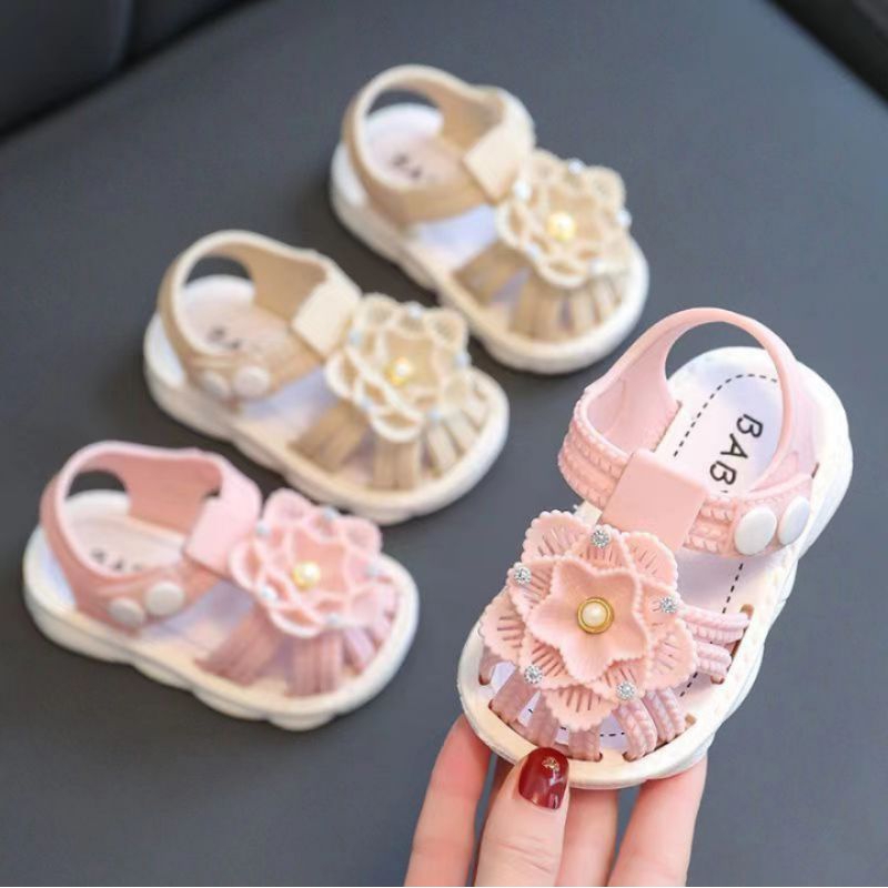 Sandal Balita Sandal Baby Motif Bunga Sandal Sepatu Bayi