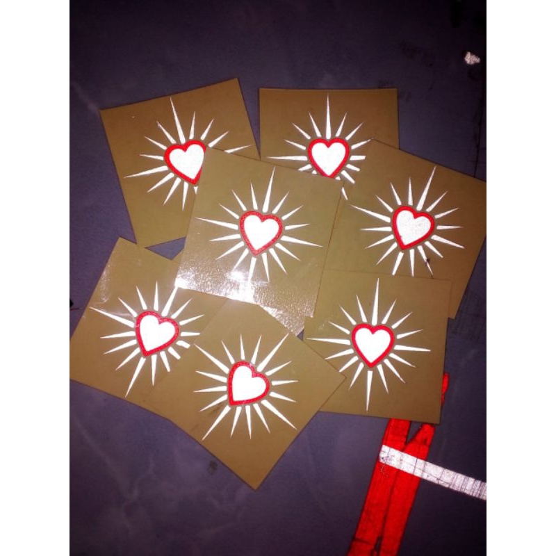 

stiker PSHT hati bersinar logo PSHT cuting reflektif computer