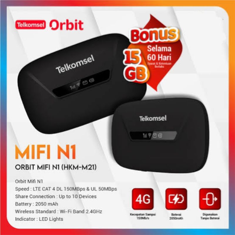Modem Orbit Mifi N1 Original Telkomsel Orbit