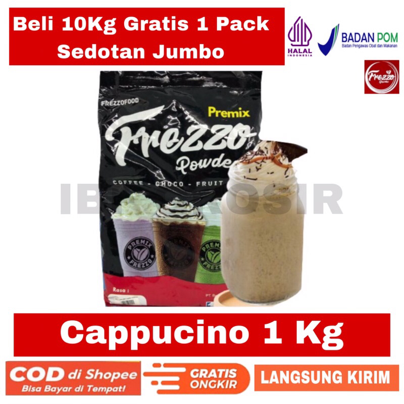 

Frezzo Cappucino Bubuk Minuman Cappucino cincau 1 kg terlaris Powder drink