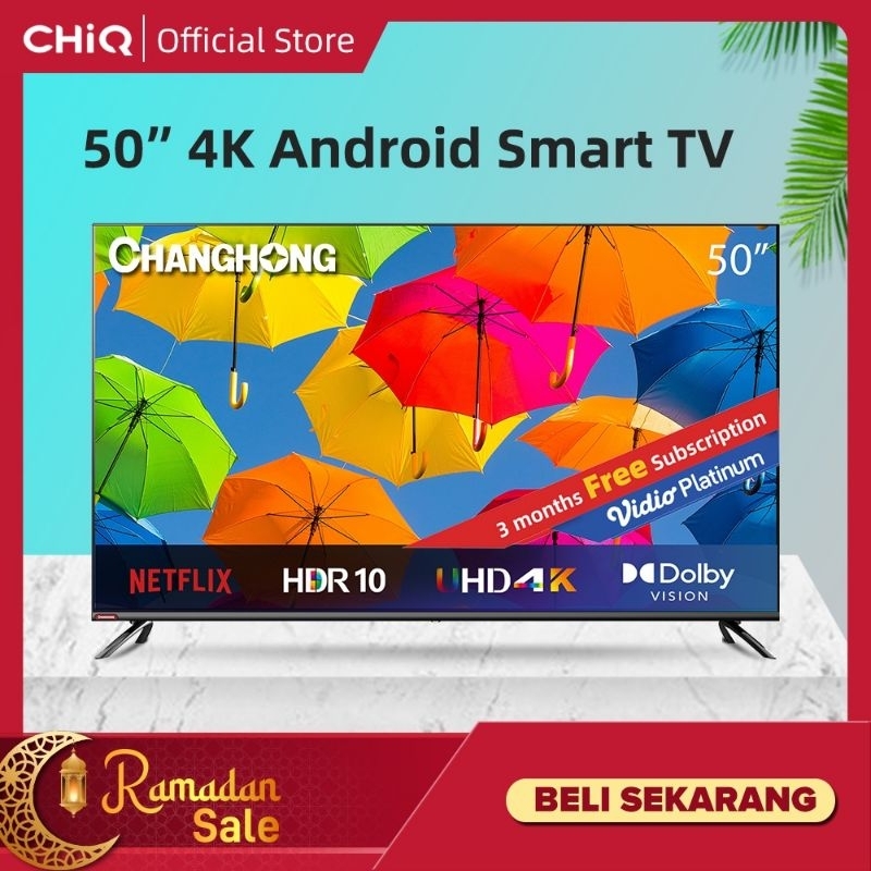 TV CHANGHONG 50INCH UHD 4K ANDROID TV U50H7 50 INCH