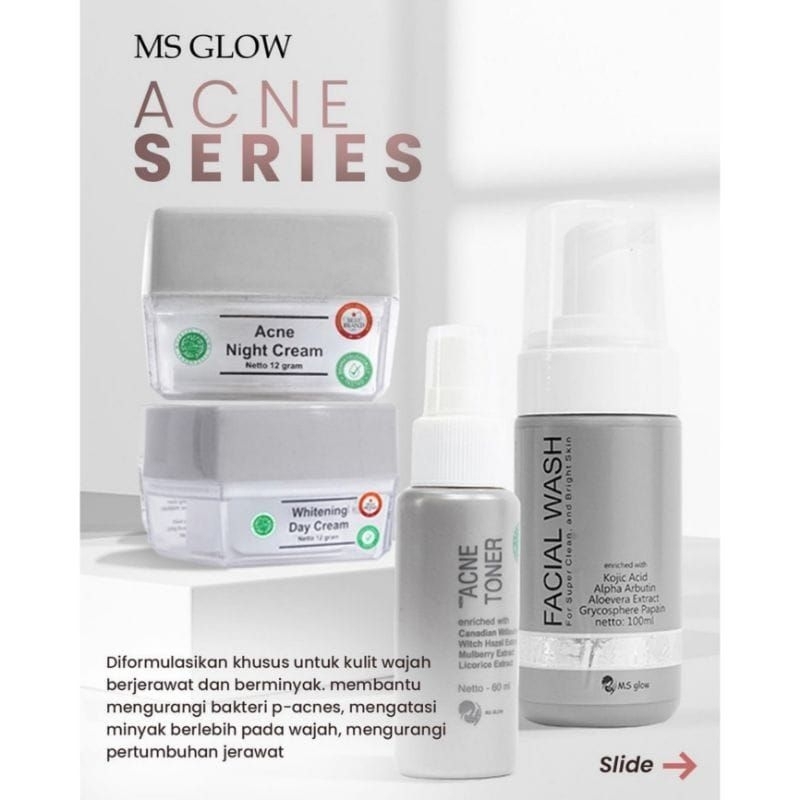 Ms Glow Whitening Ms Glow Luminous Ms Glow Acne Ms Glow Ultimate Perawatan Wajah Kecantikan Pemutih Wajah