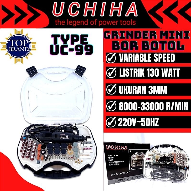 Mesin gerinda mini UCHIHA mesin bor tuner mini grinder die grinder garansi gerinda botol