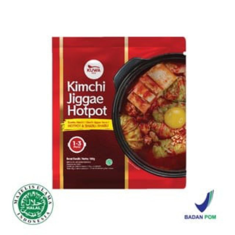 KUWA Chicken Collagen &amp; Kimchi Jiggae 100g Halal | Kuah Hotpot Instan