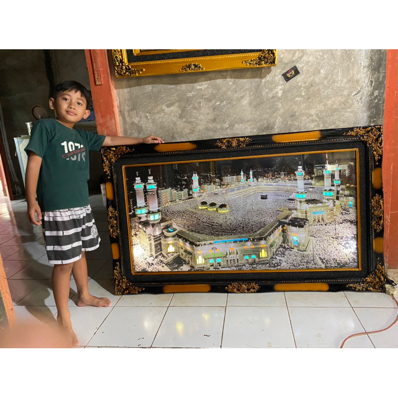 murotal 30juzz berlampu uk 145*85untuk bingkai bisa request. ada ayat kursi.surah yasin.dan pintu ka