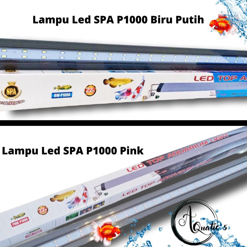 Lampu led aquarium SPA P1000 Pink / bluewhite ( BW )