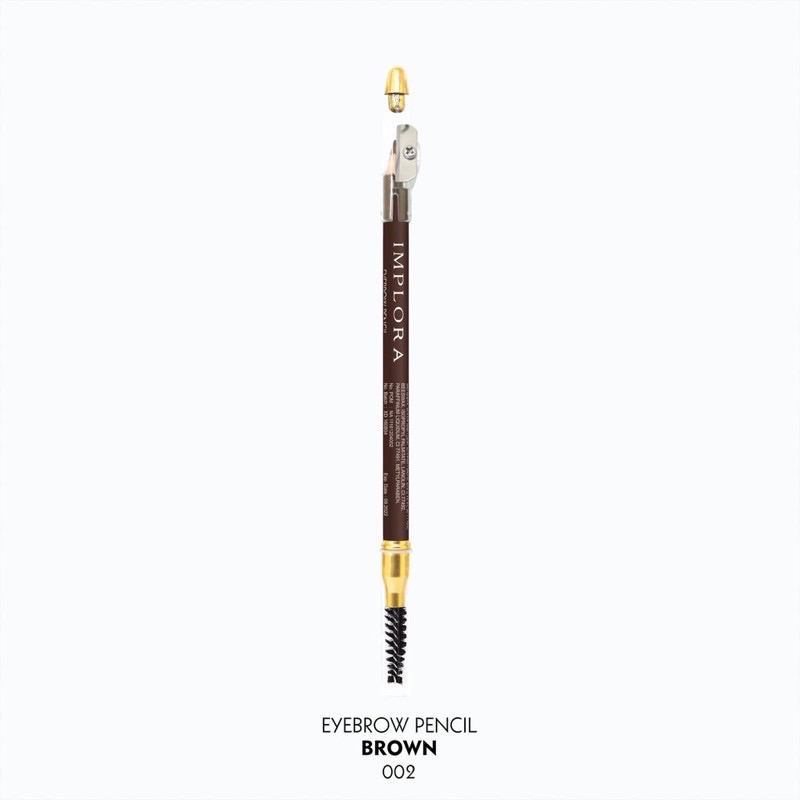 Pensil Alis Implora / Eybrow Pencill Warna Black/brown/Silver Murah