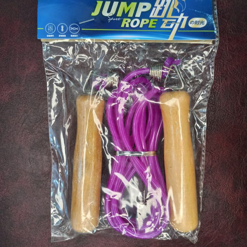 tali skiping lompat tali jump rope skipping kayu murah 2,4m