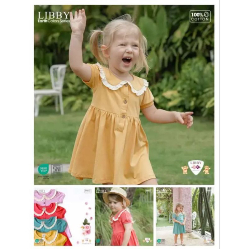 EMILLY Dress / JOLIE DRESS LIBBY / Dress anak perempuan / Dress katun anak Usia 6bulan-8tahun