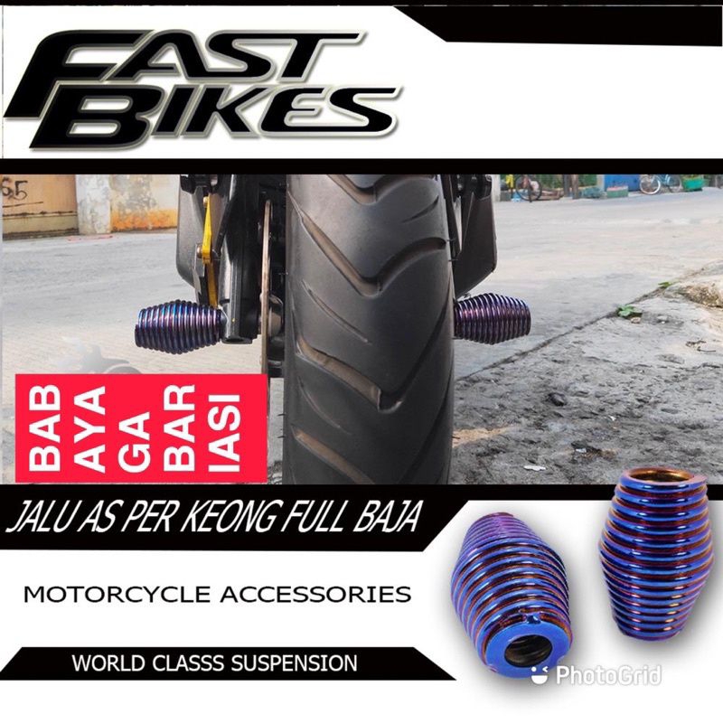 Jalu As Depan FastBikes Full baja Moge Nouvo Nmax beat Fino Aerox Mio Universal