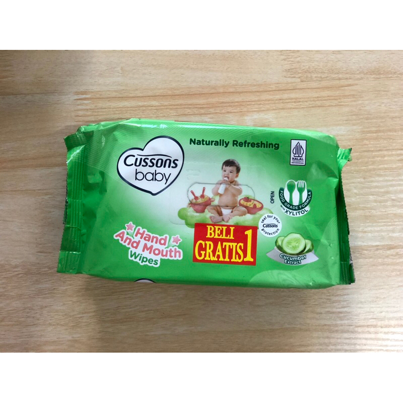 Tisu basah / Wipes Cussons baby buy 1 get 1 ( 50+50)