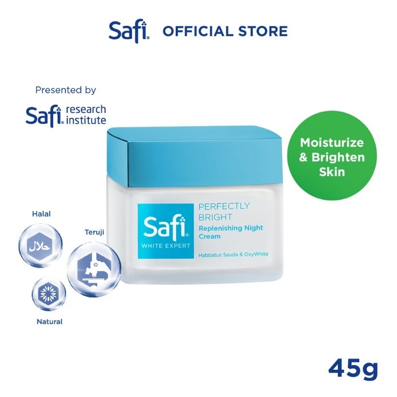 safi white expert replenishing night cream 45gram