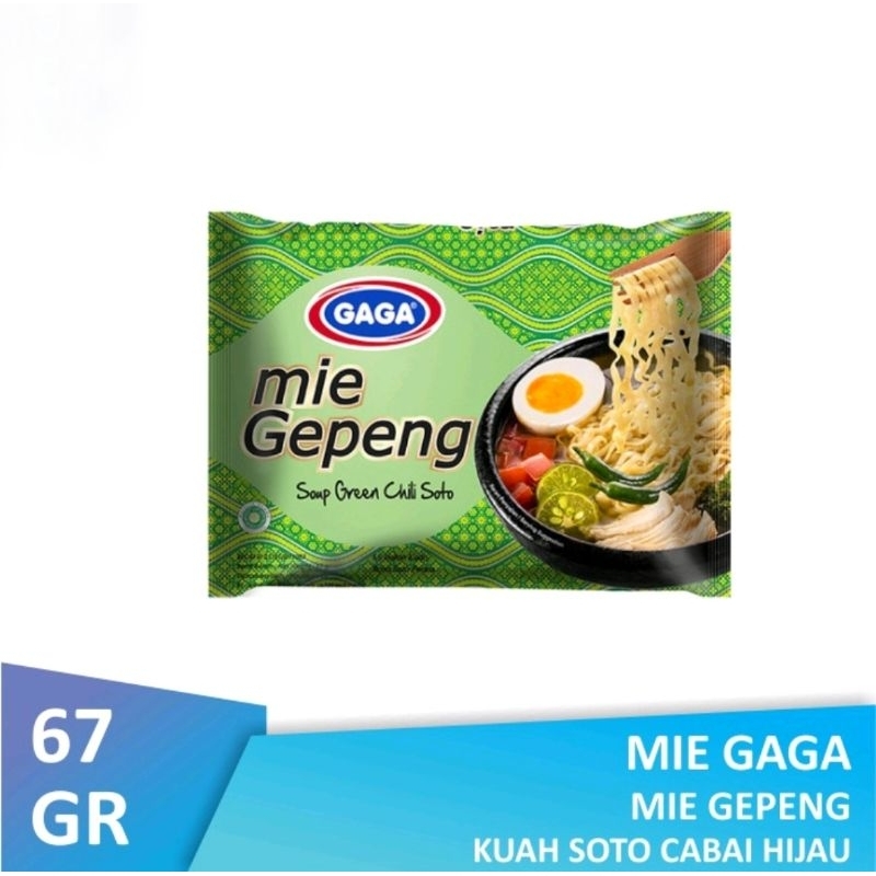 

MIE INSTAN GAGA GEPENG KUAH SOTO CABE IJO 67 GR