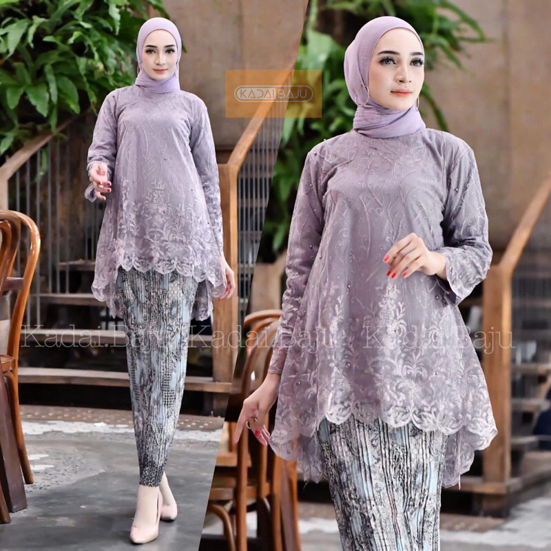 Set Kebaya blouse azkia | Kebaya modern | Kebaya favorite | Kebaya wisuda lamaran pernikahan