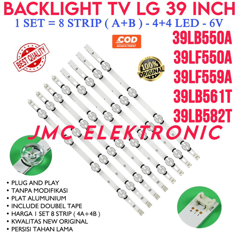 BACKLIGHT TV LED LG 39LB550A 39LF550A 39LB561T 39LB582T 39LB559T 39LB 39LB550 39LF550 39LB561 39LB582 39LB559 LAMPU BL 39 INC