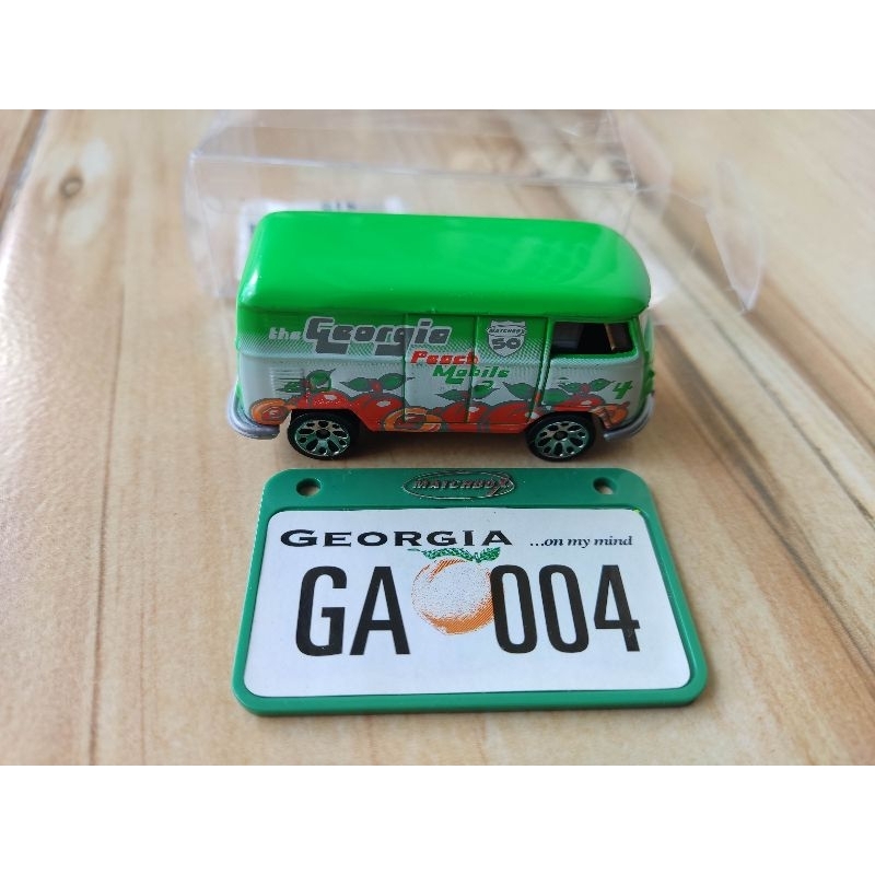 diecast matchbox green vw delivery van miniatur volkswagen toys car