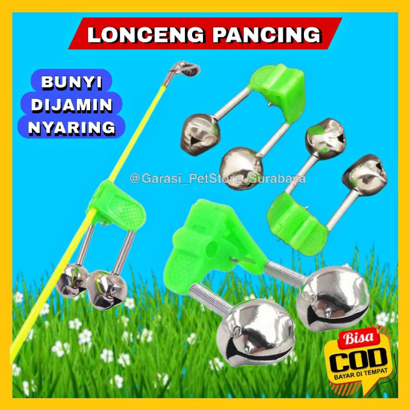 GPSS- Lonceng Joran Pancing Penanda Gondolan Ikan Model Double Alarm Gigitan Pancing Joran Bel Klintingan Pancing Pelampung Joran Pancing Pelampung Pancing