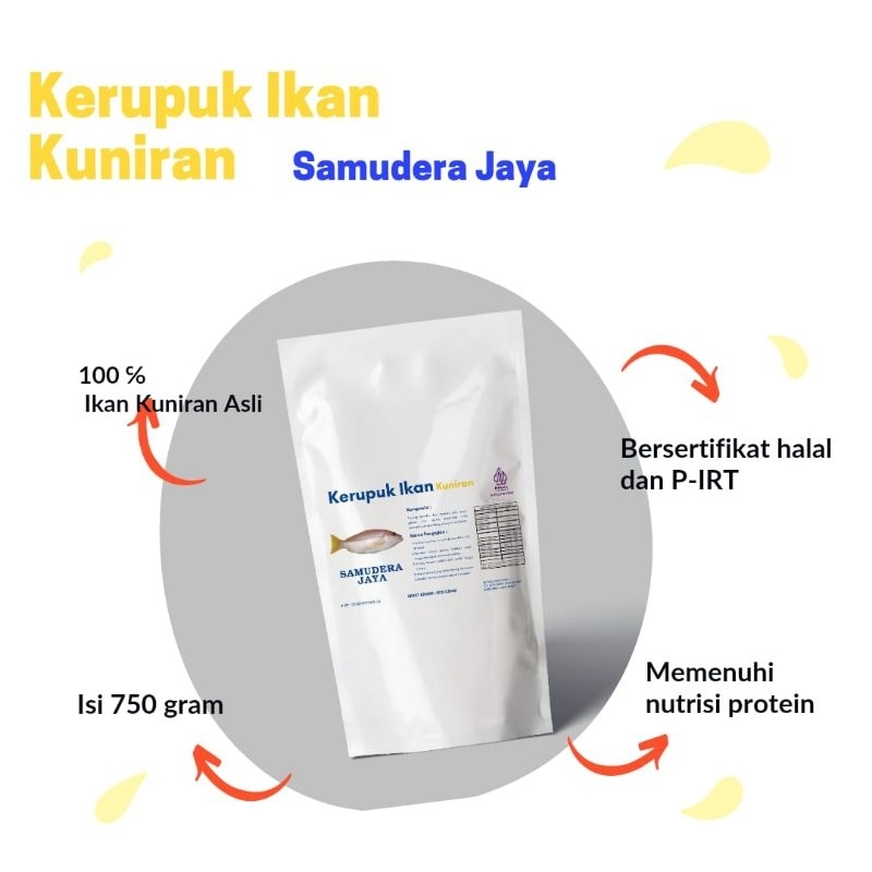 

Kerupuk Ikan Kuniran Kerupuk Mentah ( KERUPUK IKAN KUNIRAN 750 gr)