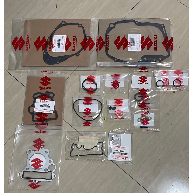 Paking top set + paking bak kopling + paking bak magnet Shogun kebo Shogun 110 Shogun New 110 Shogun