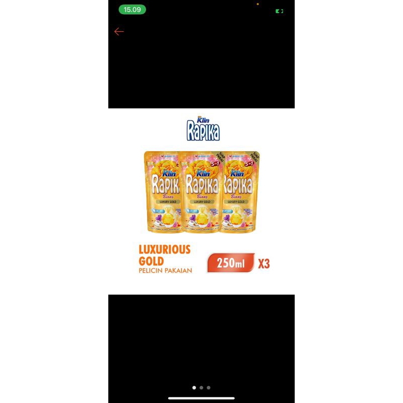 Rapika biang gold pouch 250ml