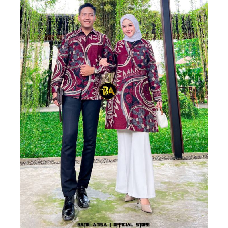 [AUFFAMART] Batik Couple | Batik Couple Modern | Baju Batik Couple | Couple Batik Modern