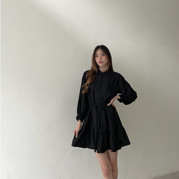 Kelly Ruffle Dress - Ocha Wear | A Line Mini Dress