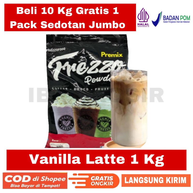 

Frezzo Bubuk Minuman Vanilla Latte 1 kg Powder Drink Terlaris