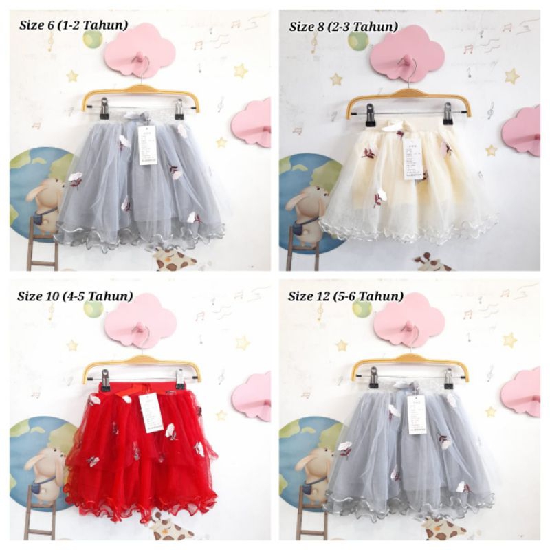 Rok Tutu Mini Import Anak Perempuan / Cewek Usia 6 - 12 Tahun