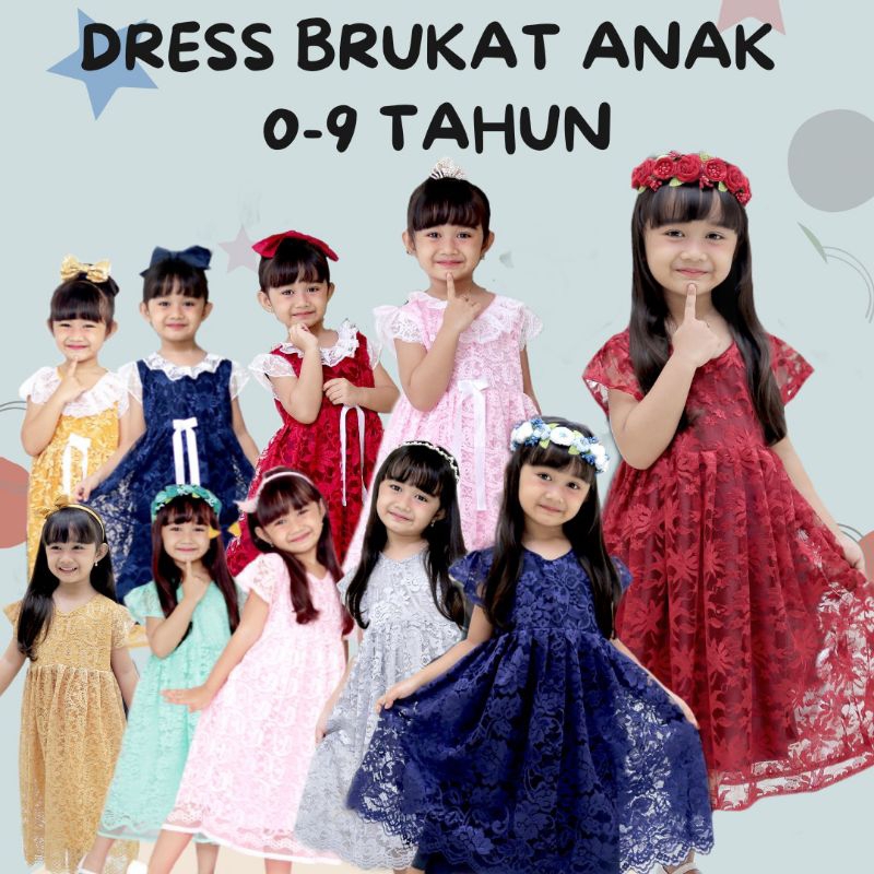 KEBAYA DRESS BRUKAT ANAK PRINCESS