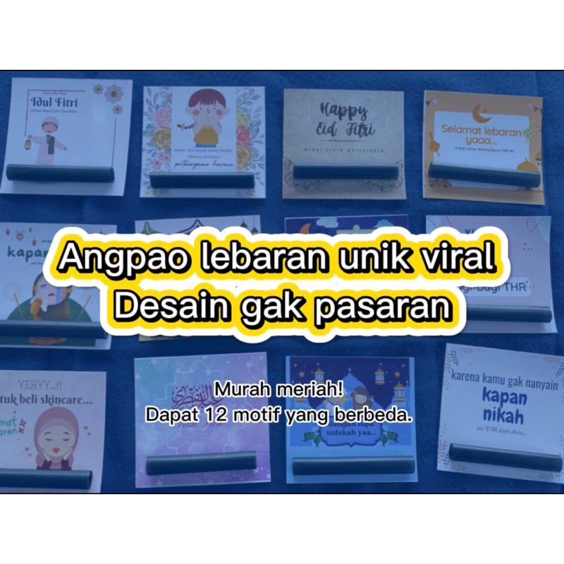 

Angpao lebaran unik 12 pcs pakai sedotan