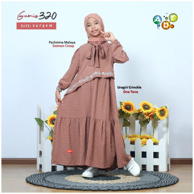 Gamis Anak ABR usia 5-12 tahun