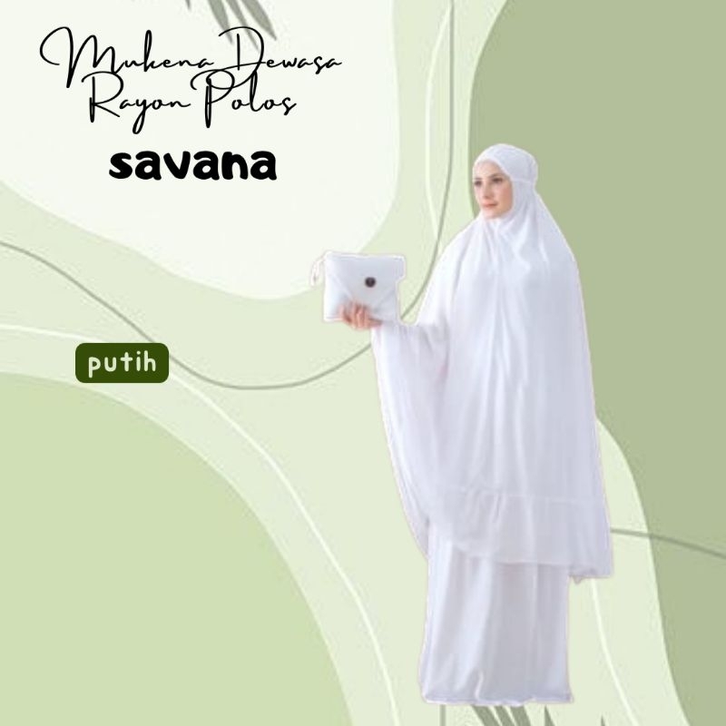 Mukena dewasa polos savana