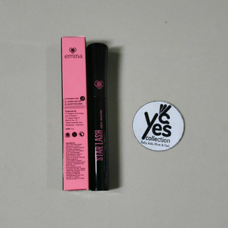 Emina Star Lash Aqua Mascara 5 gr Makeup Mata Eye Perawatan Kecantikan Maskara