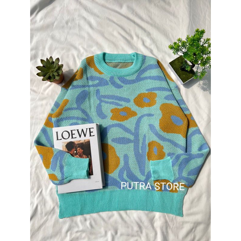 JINY OVERSIZE SWEATER MOTIF