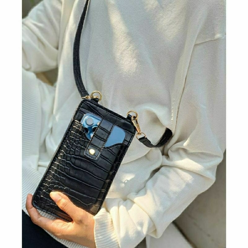 Arifirn Pocket Croco MF - Dompet Pocket Tempat Hp Wanita