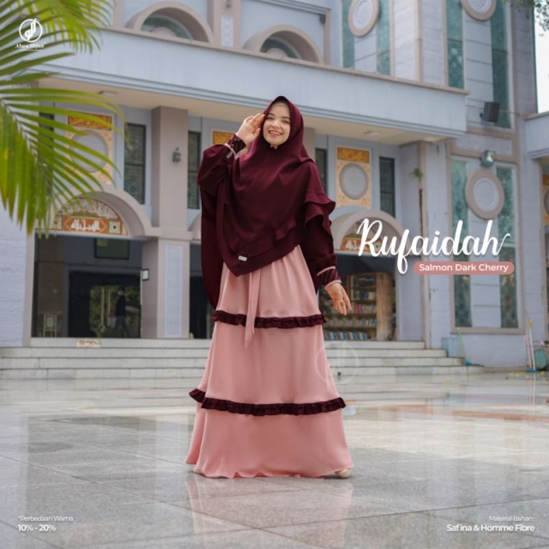 GAMIS  RUFAIDAH 1 SET KHIMAR ||  ALWAHIJAB