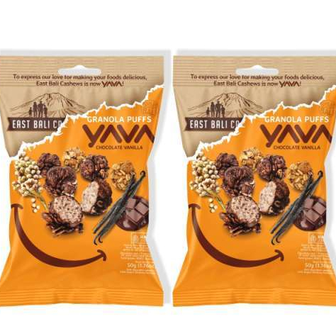 [HALAL] YAVA Granola Puff 50gr / Snack Granola Puffs Biskuit Makanan Sehat Siap Makan