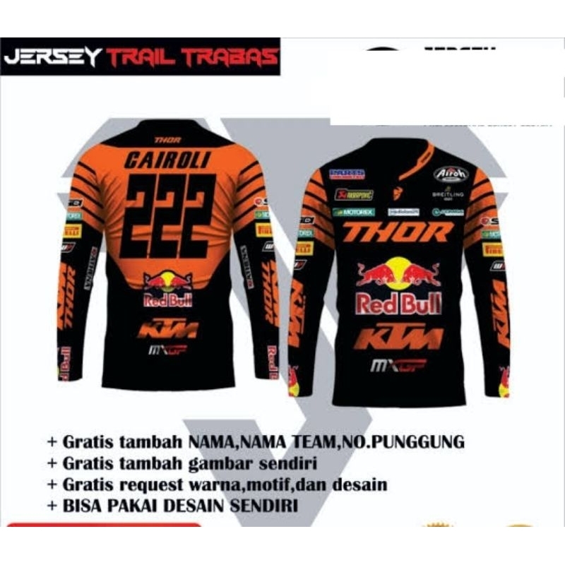 JERSEY TRAIL COSTUM/JERSEY MOTOCROSS FREE DESIGN