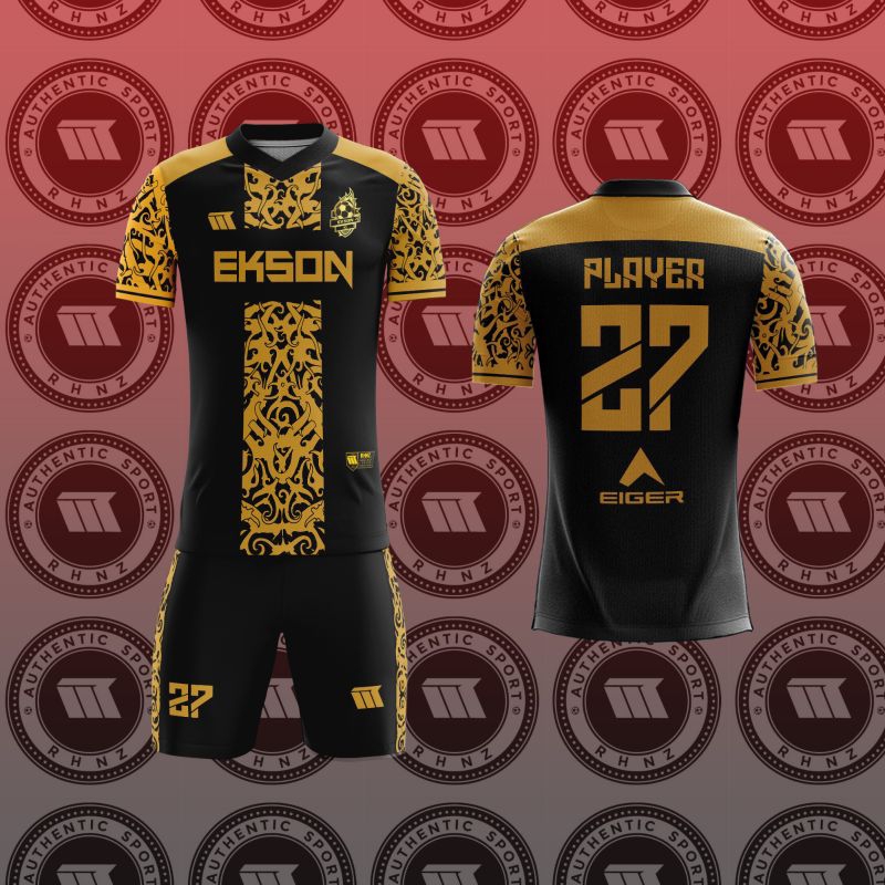 JERSEY PRINTING SATU SET BOLA BEBAS CUSTOM/BAJU FUTSAL GRATIS NAMESET/SETELAN BOLA DESAIN BATIK BAHA