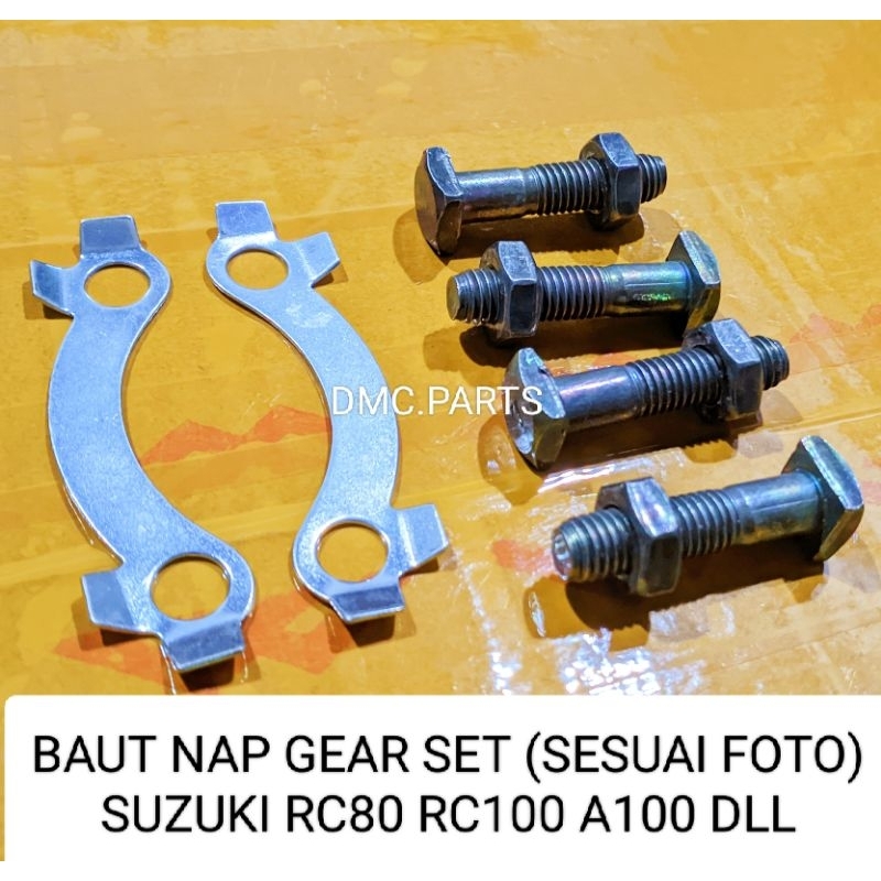 GEAR MOUNT BOLT / BAUT SET DUDUKAN NAP GIR SUZUKI RC80 RC100 RC A100 GER