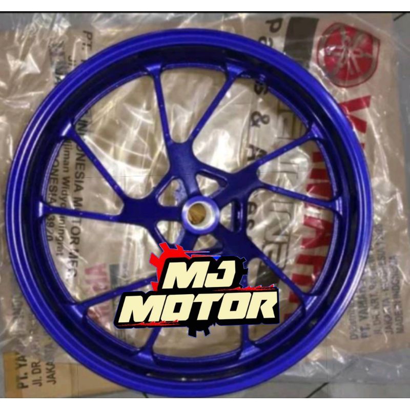 VELG RACING DEPAN R15 VVA V3 BIRU ORIGINAL YAMAHA