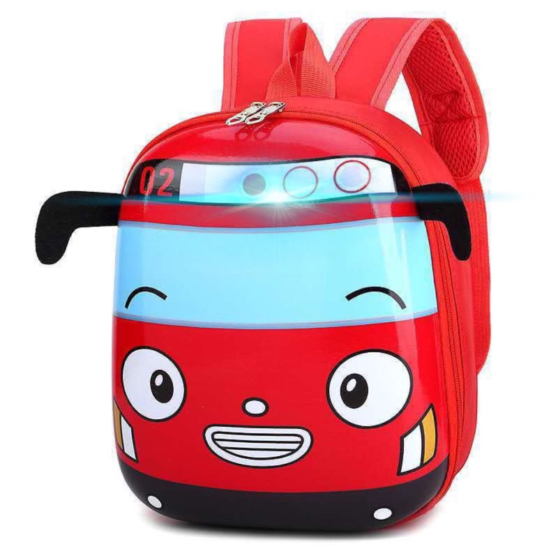 tas Ransel bus tayo led anak tk dan paud gratis topi tayo